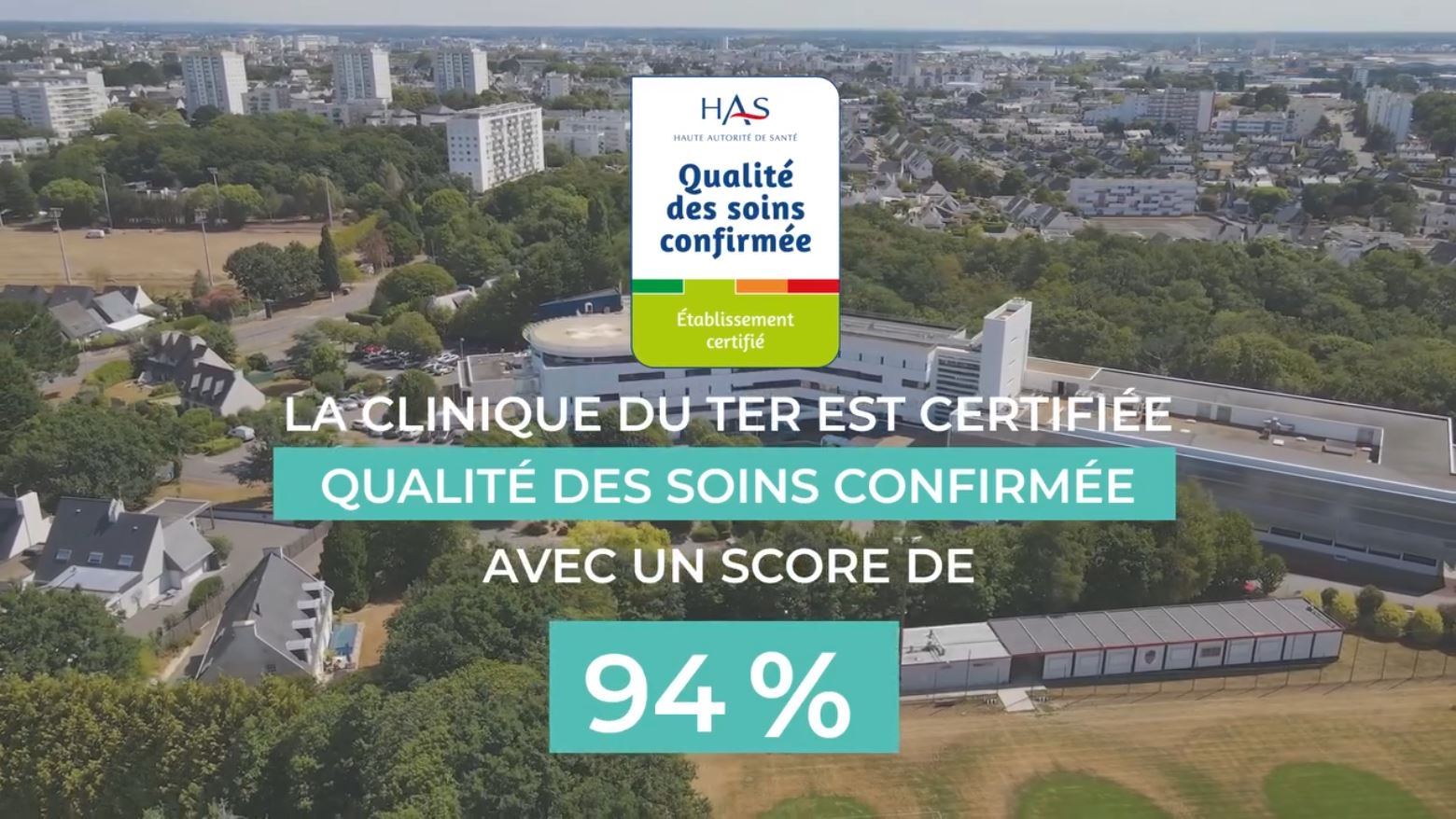 [CERTIFICATION HAS] La Clinique du Ter est certifié par la Haute Autorité de Santé