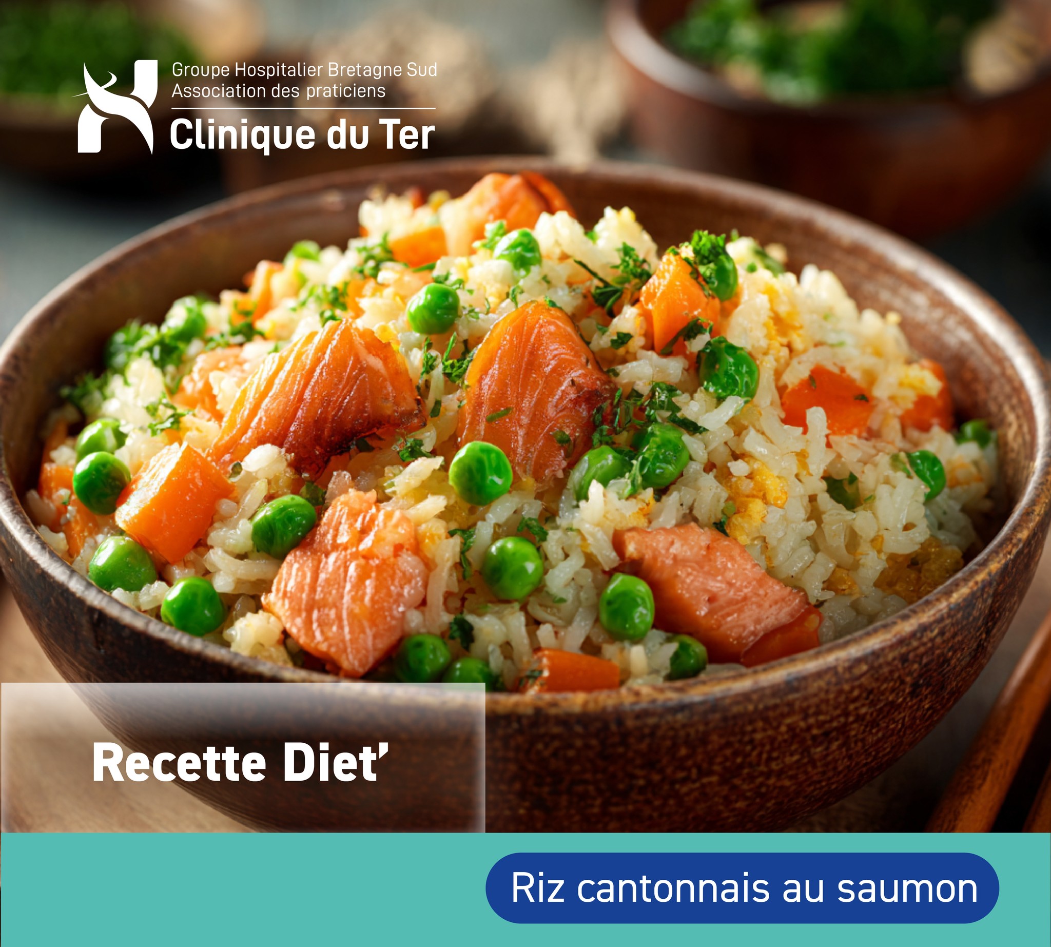 Riz cantonnais au saumon