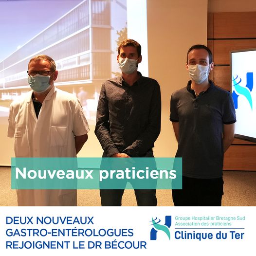 Deux nouveaux gastroentérologues rejoignent le Dr. Bécour à la Clinique du Ter