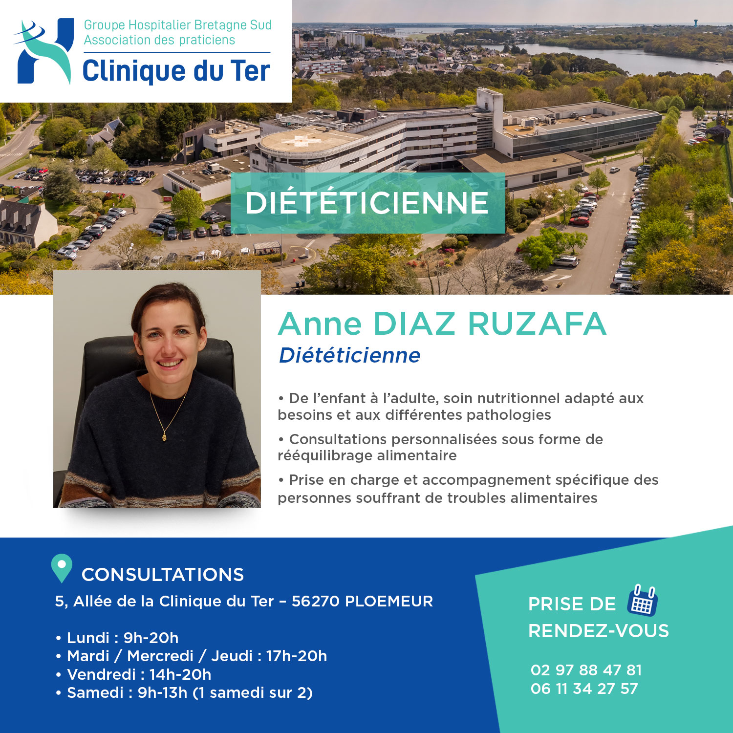 Bienvenue à Anne Diaz Ruzafa, votre nouvelle diététicienne à la Clinique du Ter