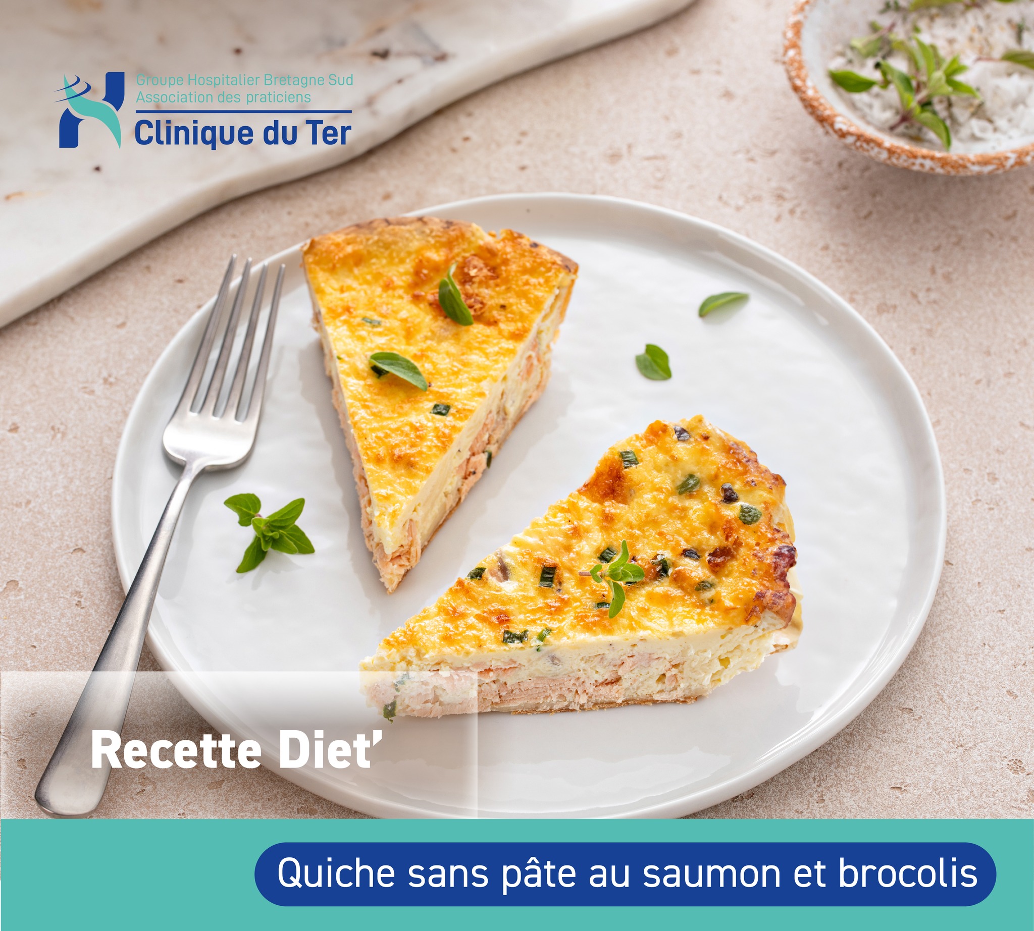 [Recette diét'] - Quiche sans pâte au saumon et brocolis