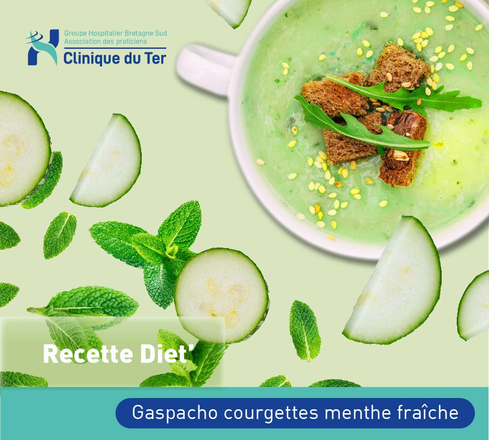 [Recette diét'] - Gaspacho courgettes menthe fraîche
