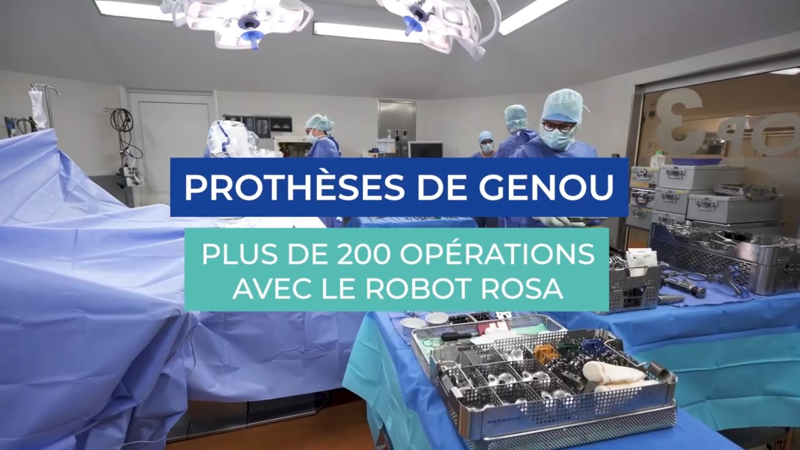 Clinique du Ter : Plus 200 prothèses avec l'assistance du robot Rosa 