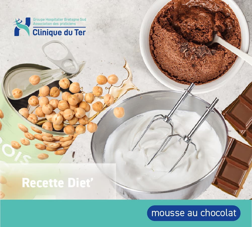 Recette diététique : Mousse au chocolat au jus de pois chiche