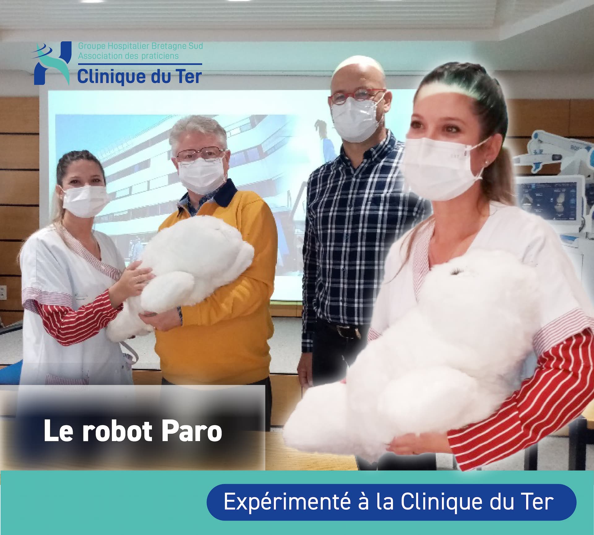 Le robot « PARO » expérimenté à la Clinique du Ter