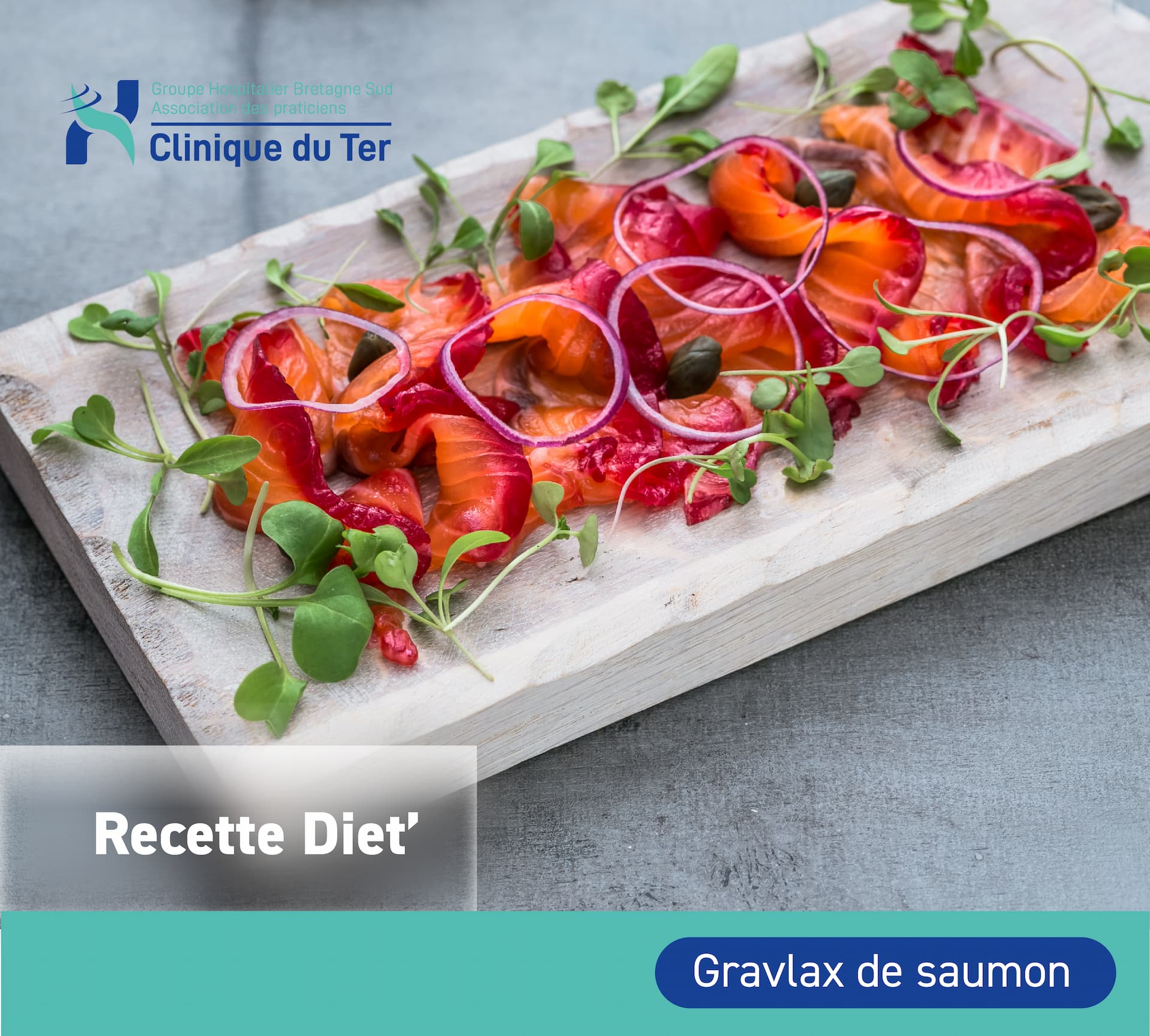 Recette diététique : Gravlax de saumon